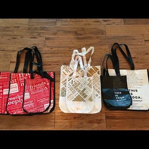 Lululemon reusable shopping bags